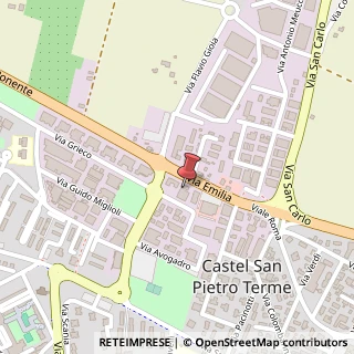 Mappa Via Emilia Ponente, 301, 40024 Castel San Pietro Terme, Bologna (Emilia Romagna)