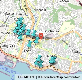 Mappa Via Francesco Dassori, 16145 Genova GE, Italia (1.0925)