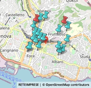 Mappa Via Francesco Dassori, 16145 Genova GE, Italia (0.7155)