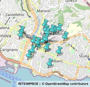 Mappa Via Francesco Dassori, 16145 Genova GE, Italia (0.6135)