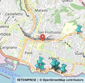 Mappa Via Francesco Dassori, 16145 Genova GE, Italia (1.45636)