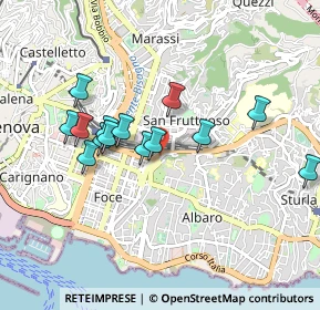 Mappa Via Francesco Dassori, 16145 Genova GE, Italia (0.82214)