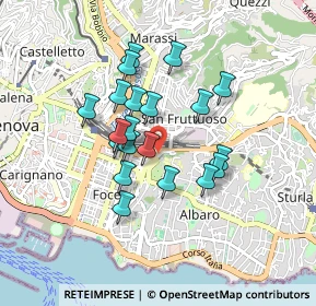 Mappa Via Francesco Dassori, 16145 Genova GE, Italia (0.7045)