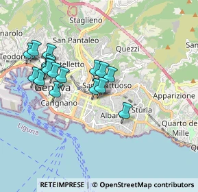 Mappa Via Francesco Dassori, 16145 Genova GE, Italia (1.77278)