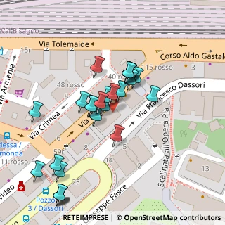 Mappa Via Francesco Dassori, 16145 Genova GE, Italia (0.02857)