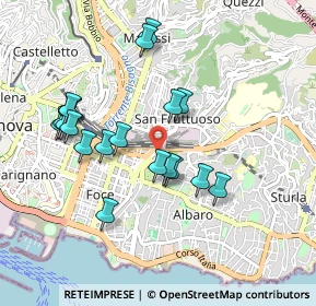 Mappa Via Francesco Dassori, 16131 Genova GE, Italia (0.9165)