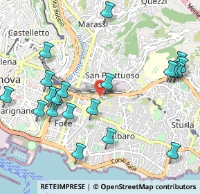 Mappa Via Francesco Dassori, 16131 Genova GE, Italia (1.2135)