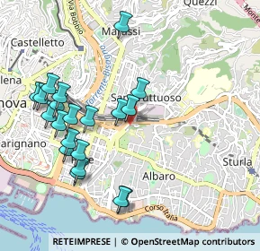 Mappa Via Francesco Dassori, 16131 Genova GE, Italia (1.0525)