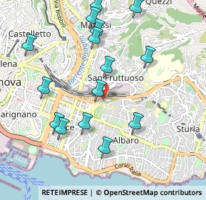 Mappa Via Francesco Dassori, 16131 Genova GE, Italia (1.08467)