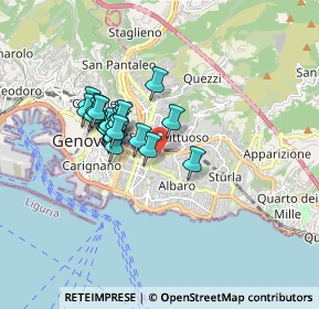 Mappa Via Francesco Dassori, 16131 Genova GE, Italia (1.308)