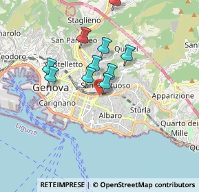Mappa Via Francesco Dassori, 16131 Genova GE, Italia (1.71182)