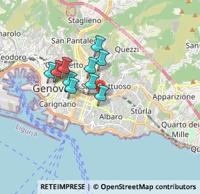 Mappa Via Francesco Dassori, 16131 Genova GE, Italia (1.30909)