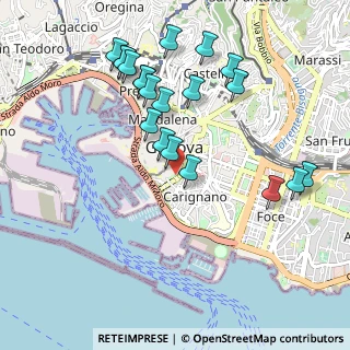 Mappa Via del Colle, 16128 Genova GE, Italia (1.0355)