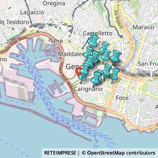 Mappa Via del Colle, 16128 Genova GE, Italia (0.596)