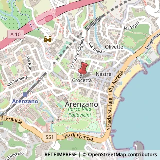 Mappa Via Capitan Romeo, 58, 16011 Arenzano, Genova (Liguria)
