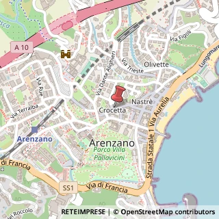 Mappa Via Capitan Romeo, 43, 16011 Arenzano, Genova (Liguria)