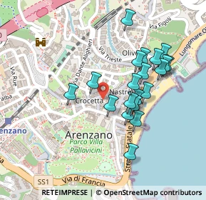 Mappa Via S. Giobatta, 16011 Arenzano GE, Italia (0.212)