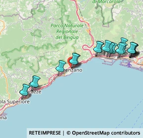 Mappa Via S. Giobatta, 16011 Arenzano GE, Italia (9.2105)