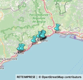 Mappa Via S. Giobatta, 16011 Arenzano GE, Italia (3.6075)