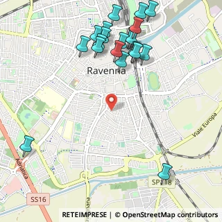 Mappa Via Mangagnina, 48121 Ravenna RA, Italia (1.3115)