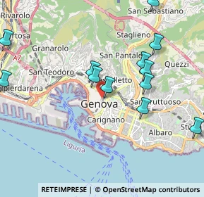 Mappa Via XXV Aprile, 16123 Genova GE, Italia (2.21667)