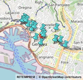 Mappa Via XXV Aprile, 16123 Genova GE, Italia (0.7515)