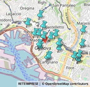 Mappa Via XXV Aprile, 16123 Genova GE, Italia (0.8885)