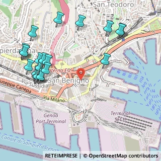 Mappa Via Ariberto Albertazzi, 16149 Genova GE, Italia (0.6665)