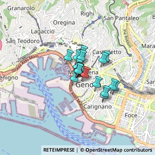 Mappa Piazza Cinque Lampadi, 16123 Genova GE, Italia (0.4595)