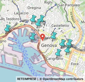 Mappa Piazza Cinque Lampadi, 16123 Genova GE, Italia (0.95)
