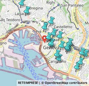 Mappa Vico delle Scuole Pie, 16123 Genova GE, Italia (1.0385)