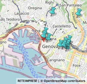 Mappa P.za De Marini, 16123 Genova GE, Italia (0.85545)
