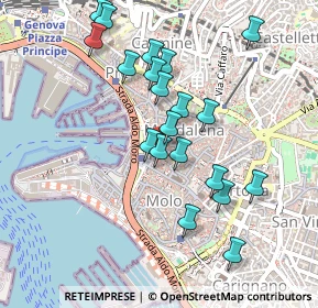 Mappa Via S. Pietro della Porta, 16123 Genova GE, Italia (0.4625)