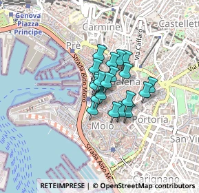 Mappa Piazza Senarega, 16123 Genova GE, Italia (0.2295)