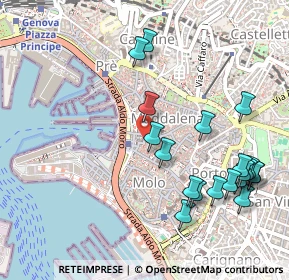 Mappa Via S. Pietro della Porta, 16123 Genova GE, Italia (0.583)