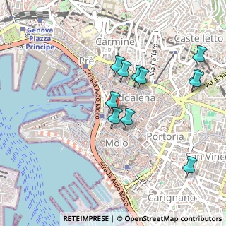 Mappa Piazza Senarega, 16123 Genova GE, Italia (0.46545)