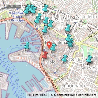 Mappa Via S. Pietro della Porta, 16123 Genova GE, Italia (0.5935)