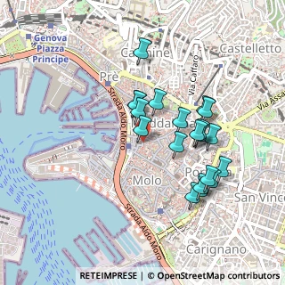 Mappa Piazza Senarega, 16123 Genova GE, Italia (0.4185)