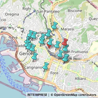 Mappa Via di Montesano, 16122 Genova GE, Italia (0.7195)