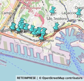 Mappa Passo a Via di Francia, 16149 Genova GE, Italia (0.851)