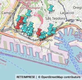 Mappa Passo a Via di Francia, 16149 Genova GE, Italia (0.7795)