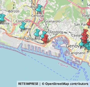 Mappa Passo a Via di Francia, 16149 Genova GE, Italia (2.82786)
