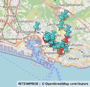 Mappa Vico dell'Umiltà, 16123 Genova GE, Italia (1.27278)