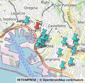 Mappa Piazza Campetto, 16123 Genova GE, Italia (0.82188)