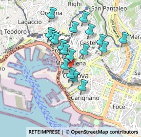Mappa Piazza Campetto, 16123 Genova GE, Italia (0.7515)