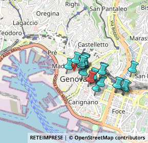 Mappa Via XXV Aprile, 16121 Genova GE, Italia (0.6665)