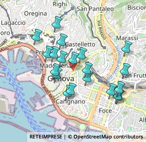 Mappa Piazza Santa Marta, 16121 Genova GE, Italia (0.8625)