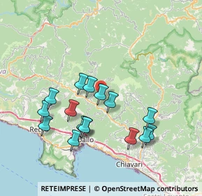 Mappa Via Ventarola, 16040 Orero GE, Italia (7.1925)