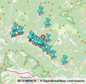 Mappa Via Ventarola, 16040 Orero GE, Italia (3.162)