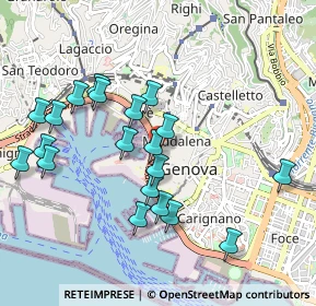 Mappa Via Al Ponte Reale, 16123 Genova GE, Italia (0.991)
